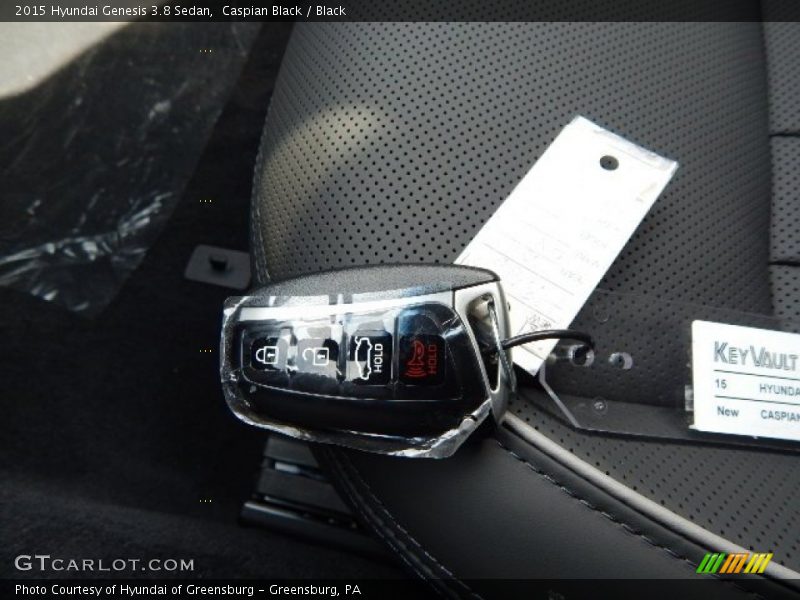 Caspian Black / Black 2015 Hyundai Genesis 3.8 Sedan