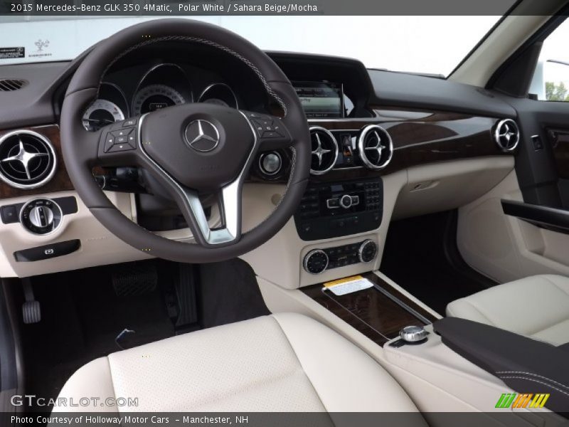 Polar White / Sahara Beige/Mocha 2015 Mercedes-Benz GLK 350 4Matic