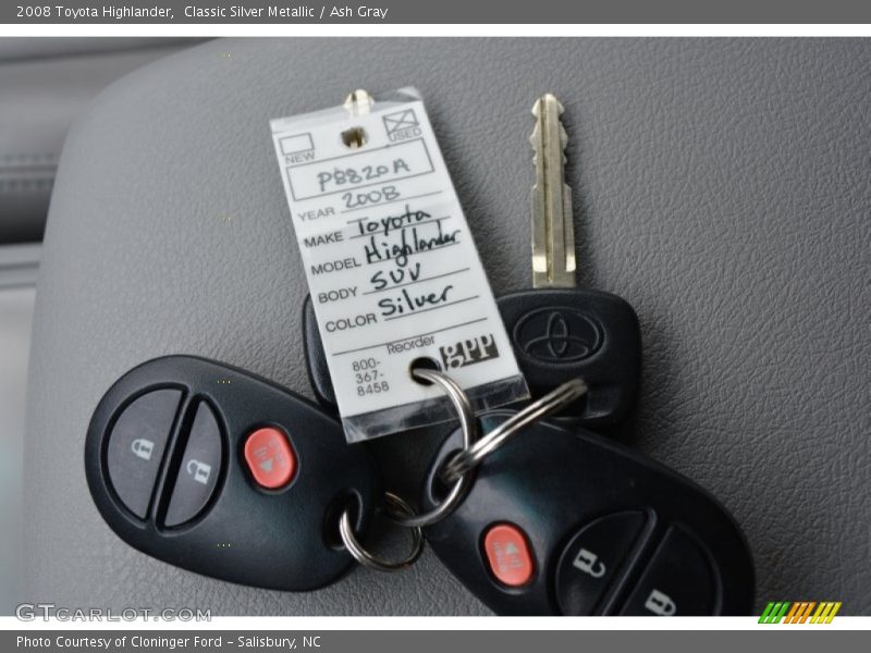 Classic Silver Metallic / Ash Gray 2008 Toyota Highlander