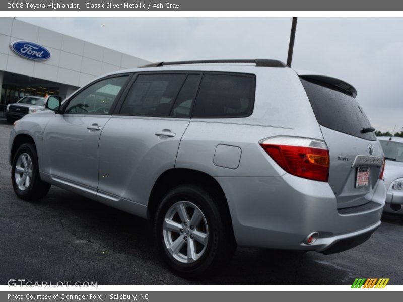 Classic Silver Metallic / Ash Gray 2008 Toyota Highlander