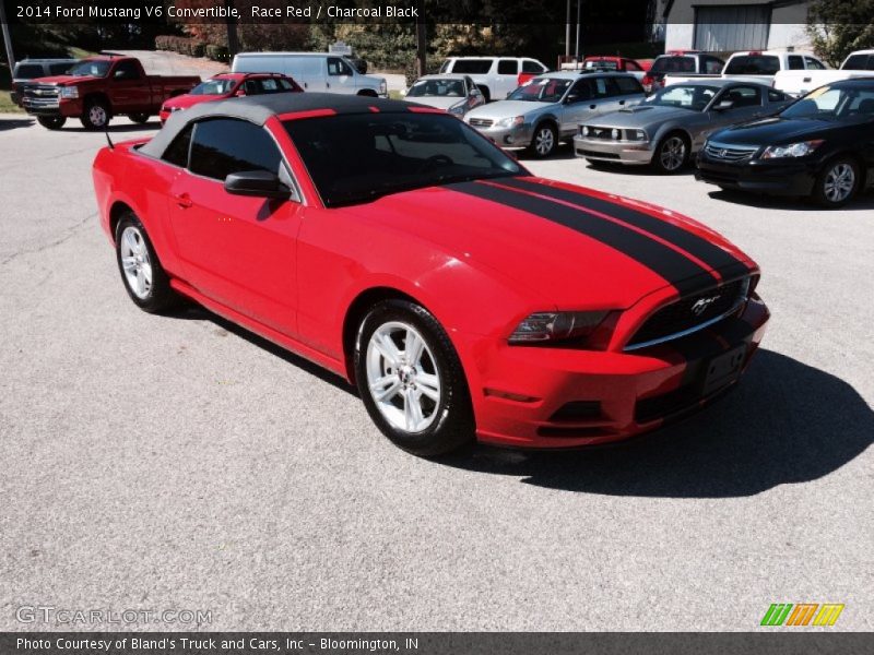 Race Red / Charcoal Black 2014 Ford Mustang V6 Convertible