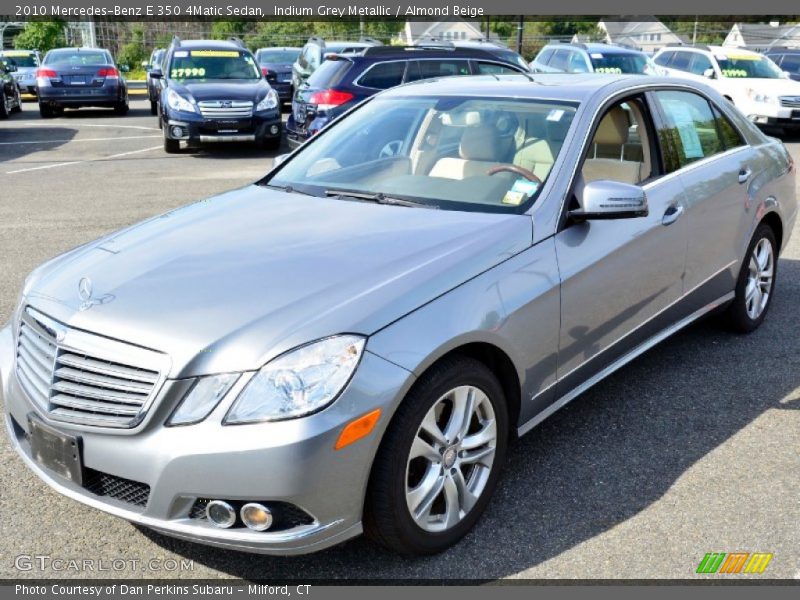Indium Grey Metallic / Almond Beige 2010 Mercedes-Benz E 350 4Matic Sedan