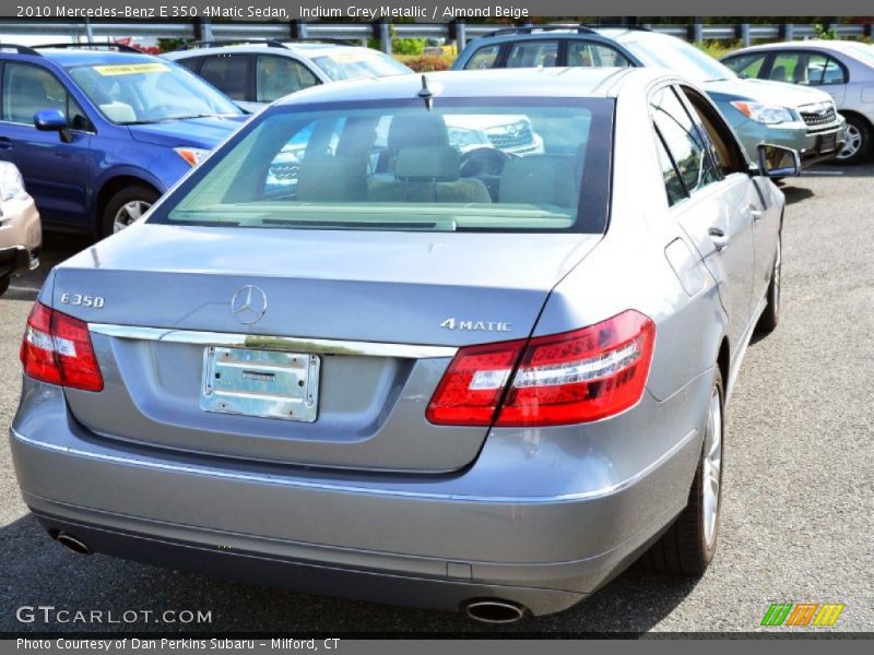 Indium Grey Metallic / Almond Beige 2010 Mercedes-Benz E 350 4Matic Sedan