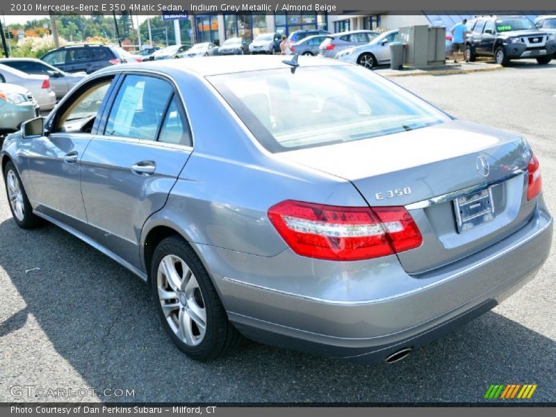 Indium Grey Metallic / Almond Beige 2010 Mercedes-Benz E 350 4Matic Sedan