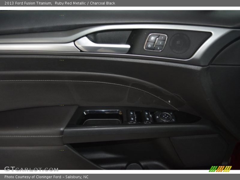 Ruby Red Metallic / Charcoal Black 2013 Ford Fusion Titanium