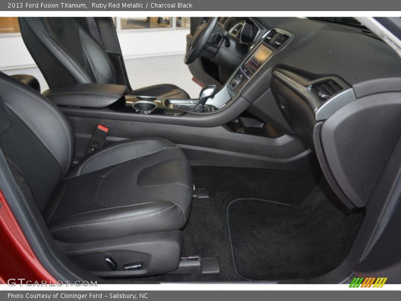 Ruby Red Metallic / Charcoal Black 2013 Ford Fusion Titanium