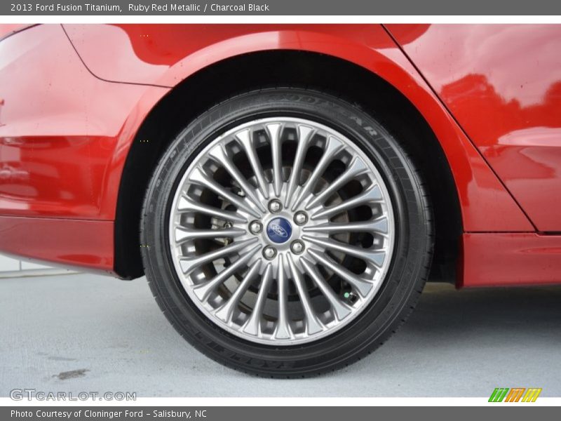 Ruby Red Metallic / Charcoal Black 2013 Ford Fusion Titanium