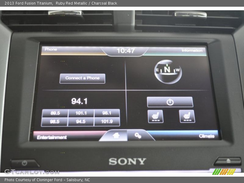 Ruby Red Metallic / Charcoal Black 2013 Ford Fusion Titanium