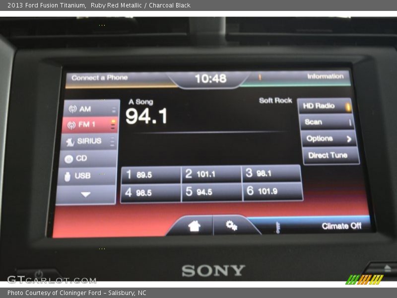 Ruby Red Metallic / Charcoal Black 2013 Ford Fusion Titanium