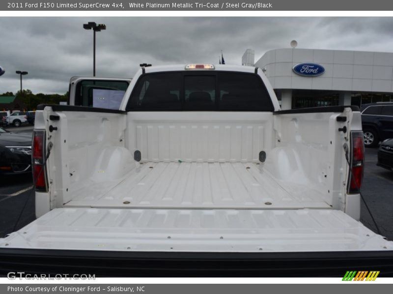 White Platinum Metallic Tri-Coat / Steel Gray/Black 2011 Ford F150 Limited SuperCrew 4x4