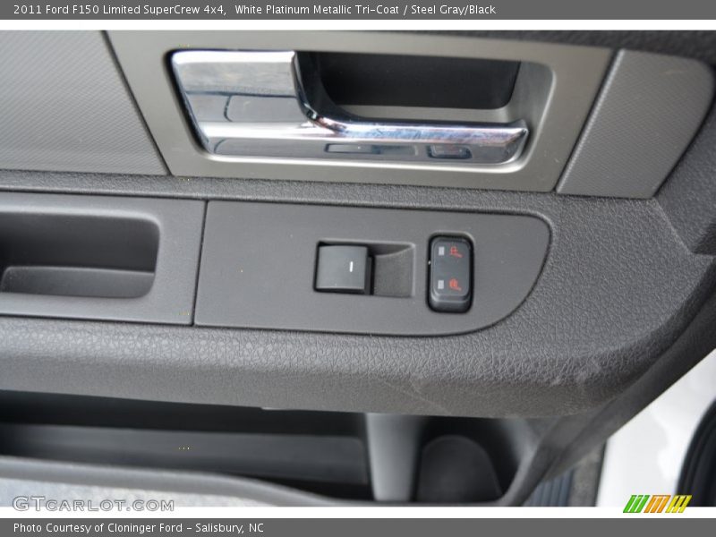 White Platinum Metallic Tri-Coat / Steel Gray/Black 2011 Ford F150 Limited SuperCrew 4x4