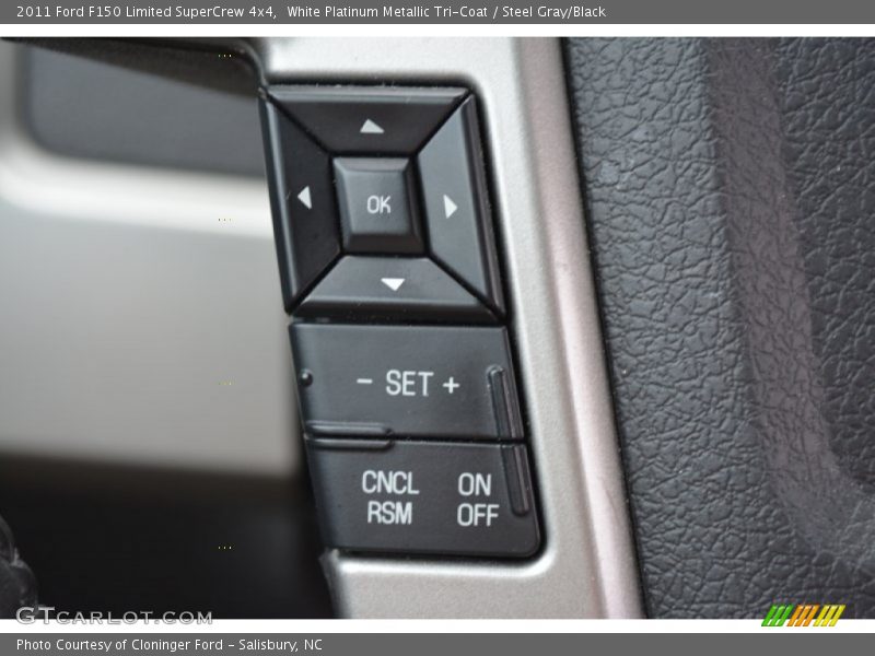 White Platinum Metallic Tri-Coat / Steel Gray/Black 2011 Ford F150 Limited SuperCrew 4x4
