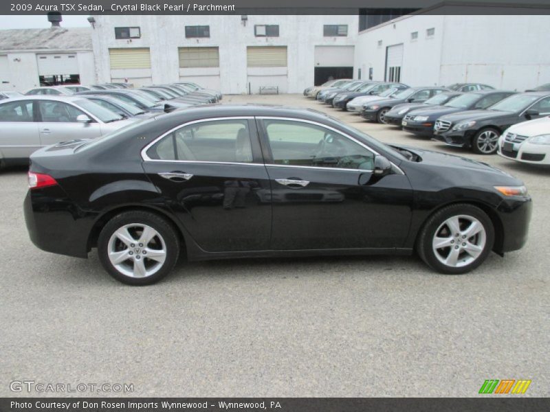 Crystal Black Pearl / Parchment 2009 Acura TSX Sedan