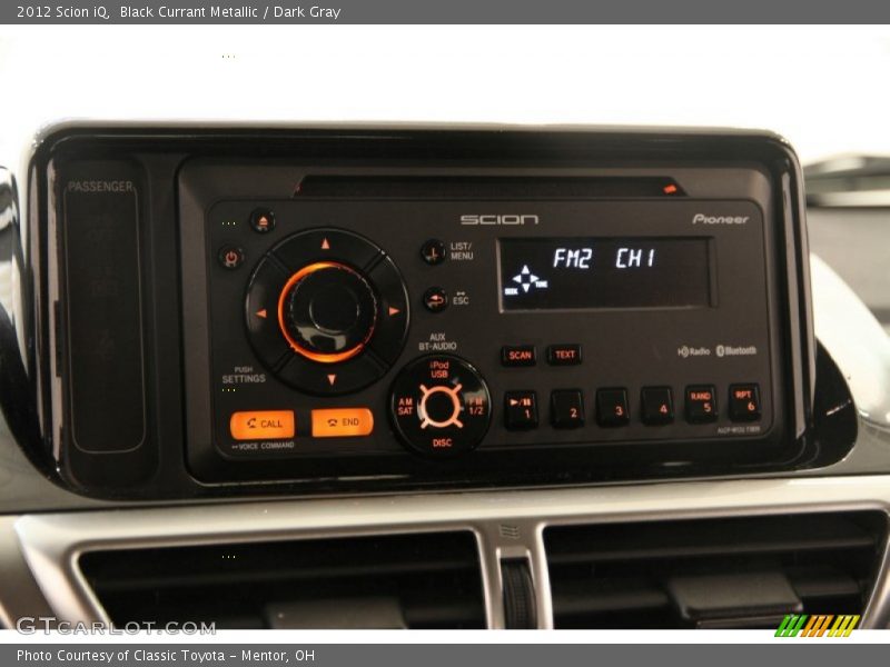 Black Currant Metallic / Dark Gray 2012 Scion iQ