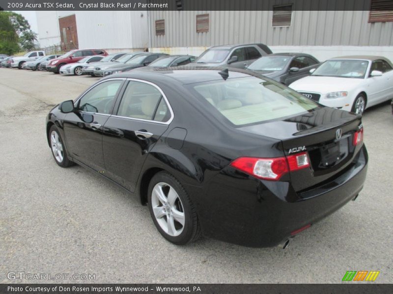 Crystal Black Pearl / Parchment 2009 Acura TSX Sedan