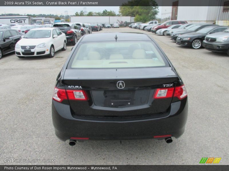 Crystal Black Pearl / Parchment 2009 Acura TSX Sedan