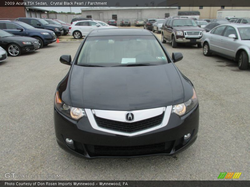 Crystal Black Pearl / Parchment 2009 Acura TSX Sedan