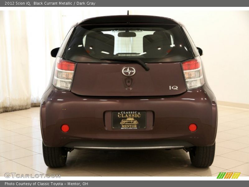 Black Currant Metallic / Dark Gray 2012 Scion iQ