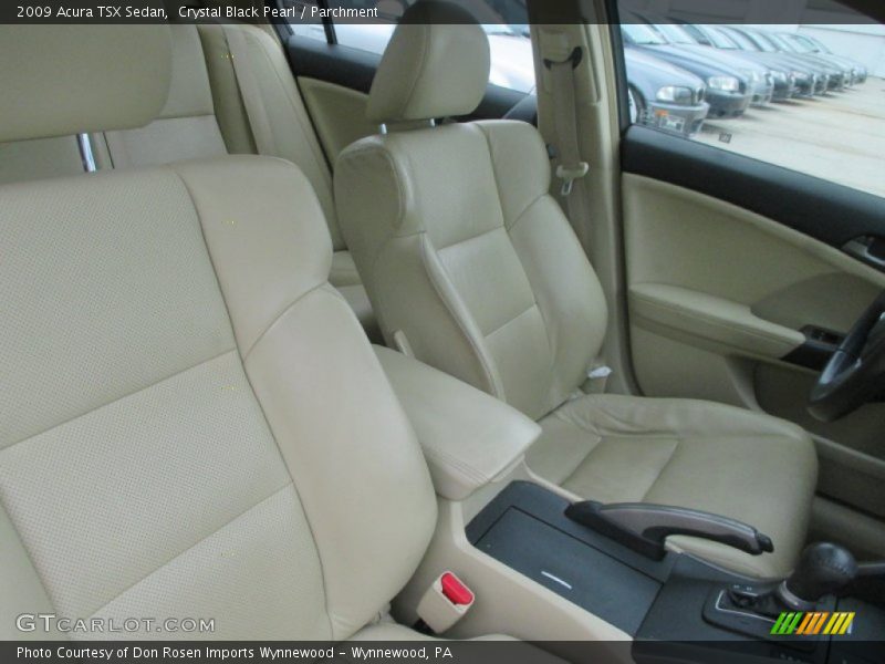 Crystal Black Pearl / Parchment 2009 Acura TSX Sedan
