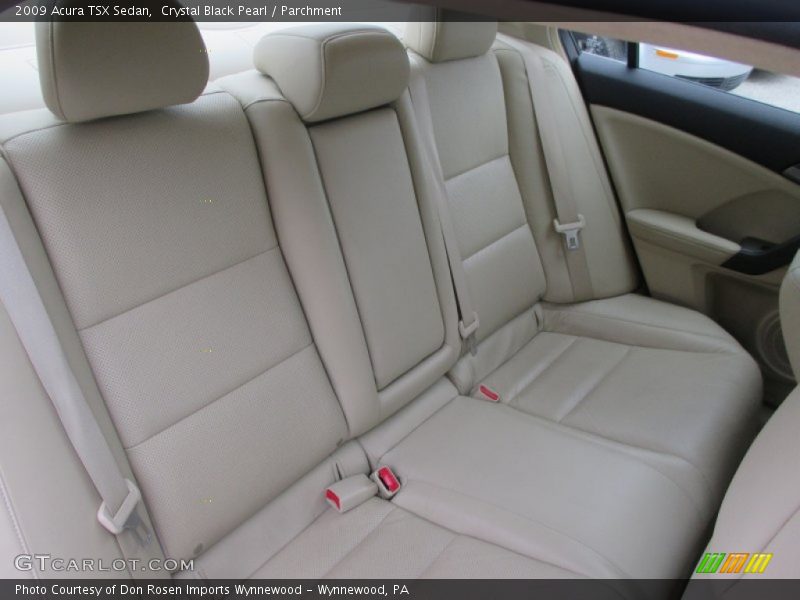 Crystal Black Pearl / Parchment 2009 Acura TSX Sedan