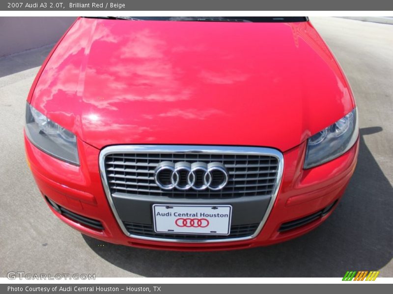 Brilliant Red / Beige 2007 Audi A3 2.0T