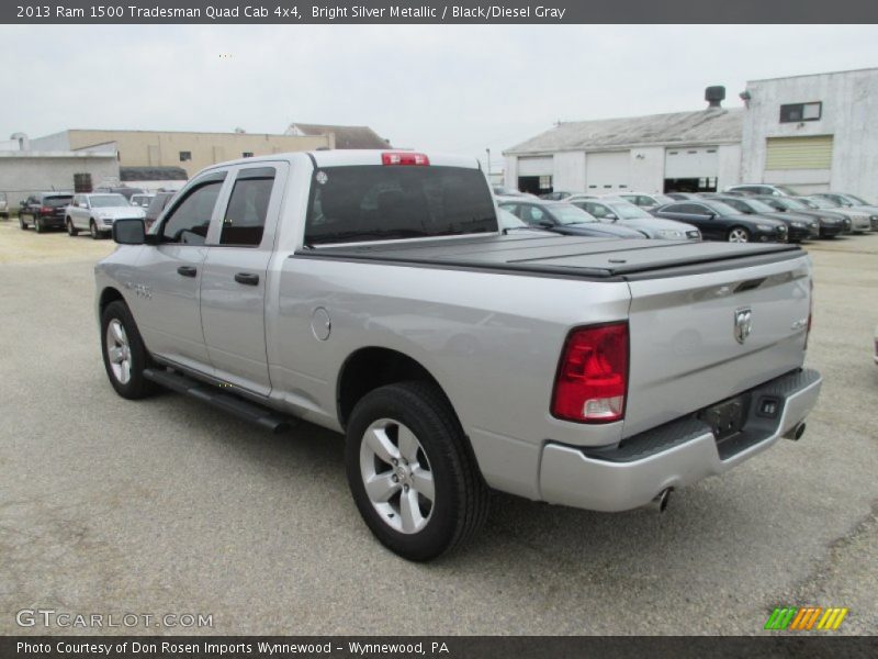 Bright Silver Metallic / Black/Diesel Gray 2013 Ram 1500 Tradesman Quad Cab 4x4