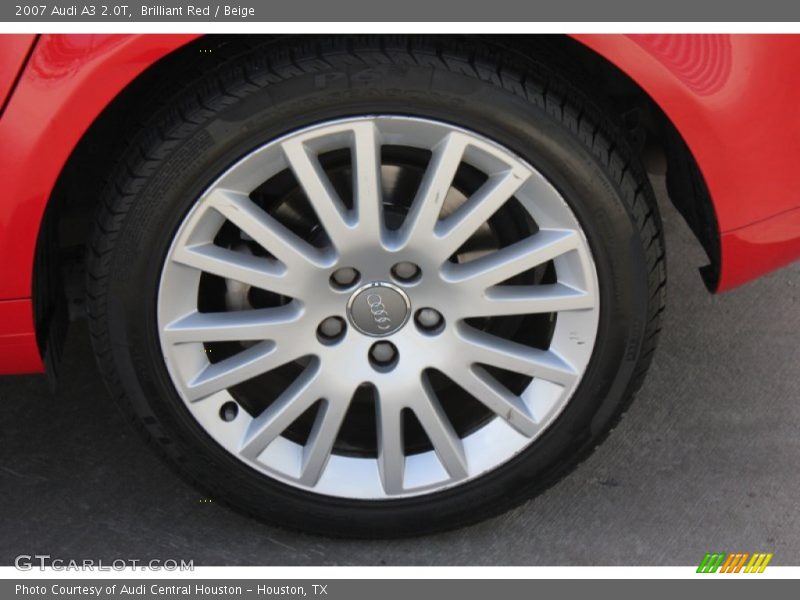 Brilliant Red / Beige 2007 Audi A3 2.0T