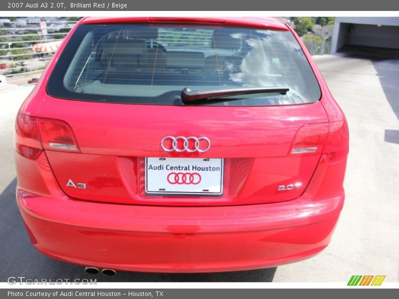 Brilliant Red / Beige 2007 Audi A3 2.0T