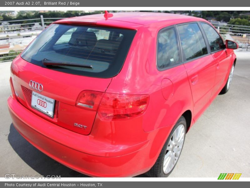 Brilliant Red / Beige 2007 Audi A3 2.0T