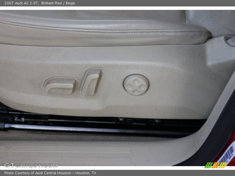 Brilliant Red / Beige 2007 Audi A3 2.0T