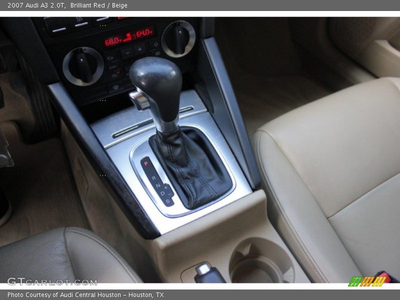 Brilliant Red / Beige 2007 Audi A3 2.0T