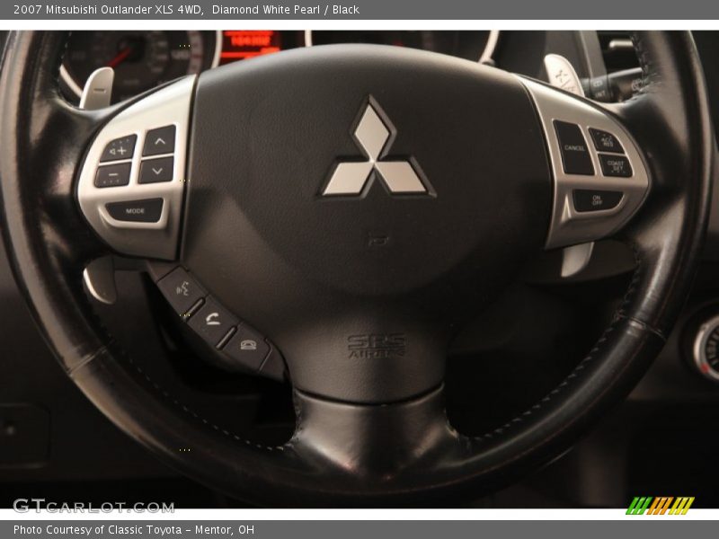Diamond White Pearl / Black 2007 Mitsubishi Outlander XLS 4WD