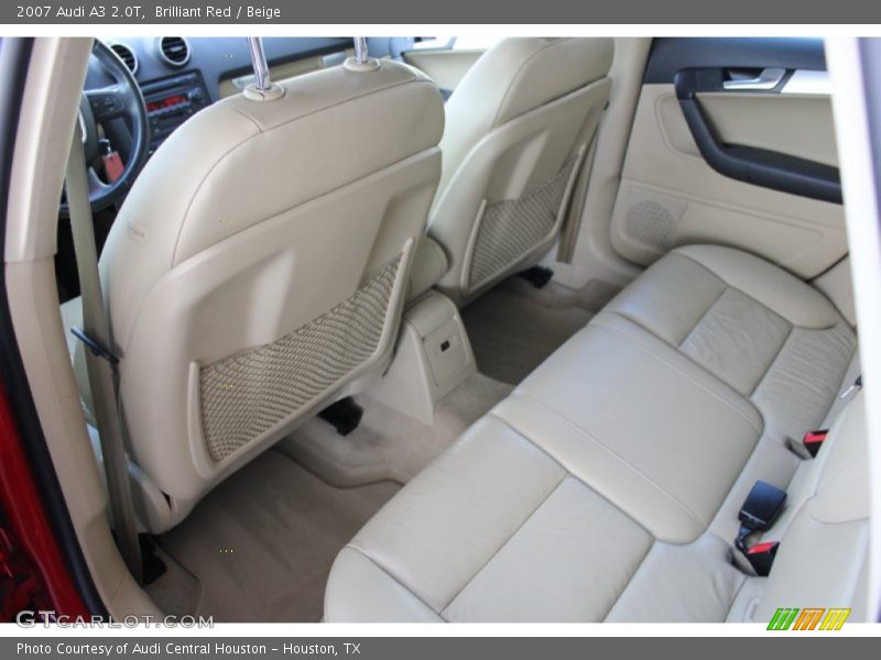 Brilliant Red / Beige 2007 Audi A3 2.0T
