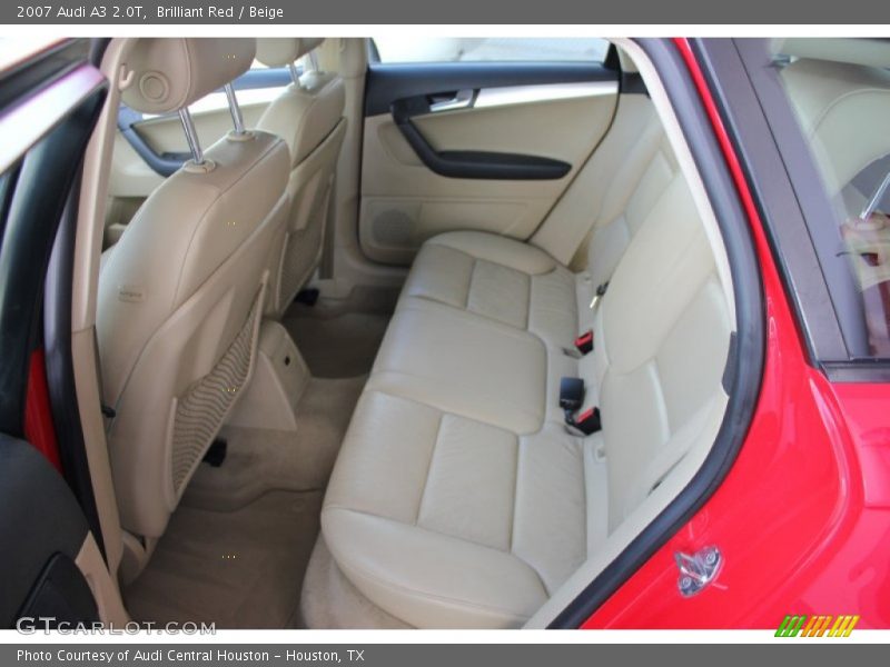 Brilliant Red / Beige 2007 Audi A3 2.0T