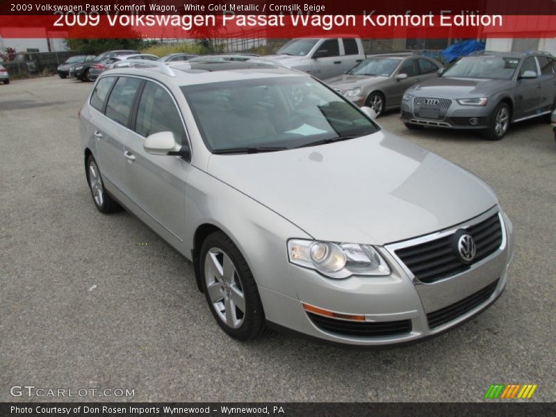 White Gold Metallic / Cornsilk Beige 2009 Volkswagen Passat Komfort Wagon