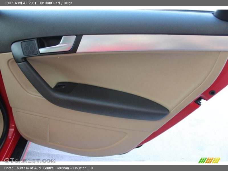 Brilliant Red / Beige 2007 Audi A3 2.0T