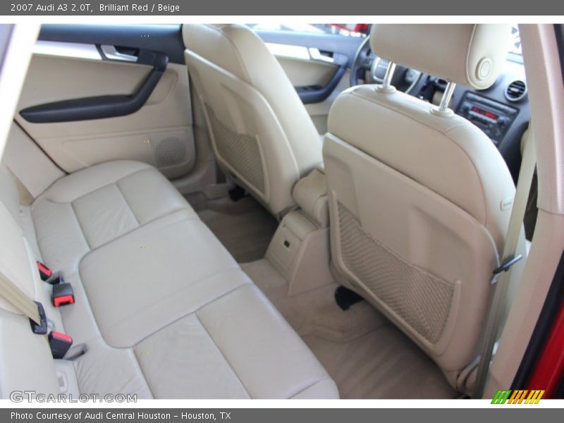 Brilliant Red / Beige 2007 Audi A3 2.0T