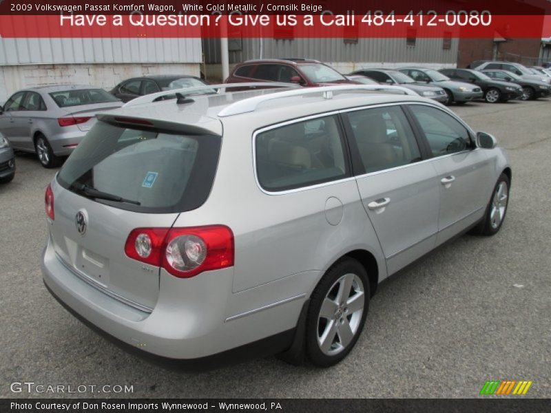 White Gold Metallic / Cornsilk Beige 2009 Volkswagen Passat Komfort Wagon