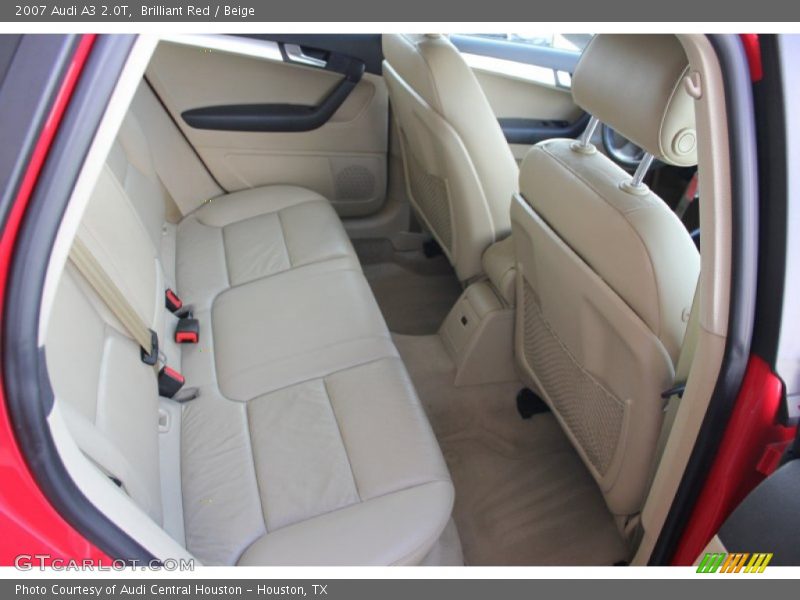 Brilliant Red / Beige 2007 Audi A3 2.0T