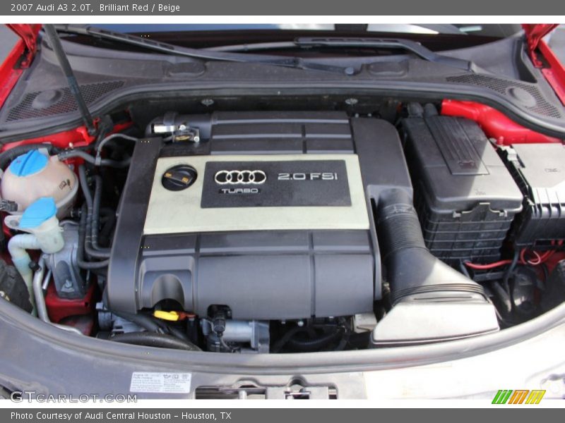 Brilliant Red / Beige 2007 Audi A3 2.0T