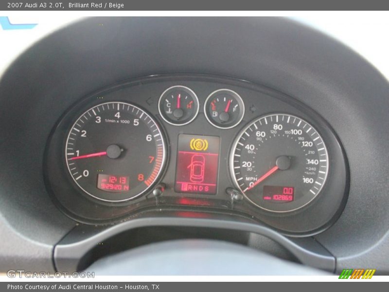Brilliant Red / Beige 2007 Audi A3 2.0T