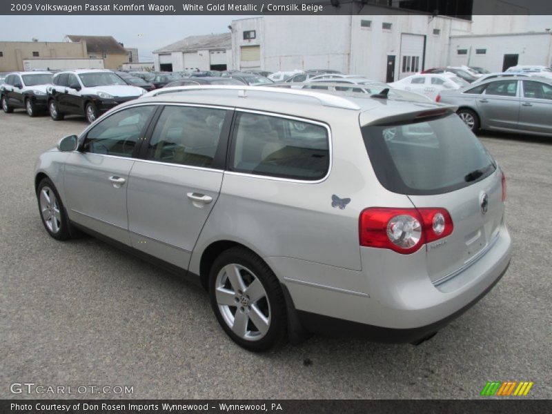 White Gold Metallic / Cornsilk Beige 2009 Volkswagen Passat Komfort Wagon