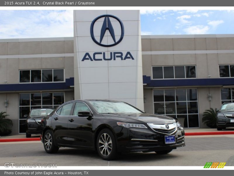 Crystal Black Pearl / Graystone 2015 Acura TLX 2.4