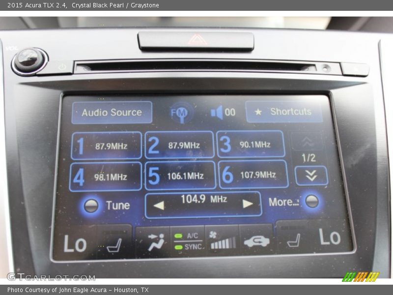 Crystal Black Pearl / Graystone 2015 Acura TLX 2.4