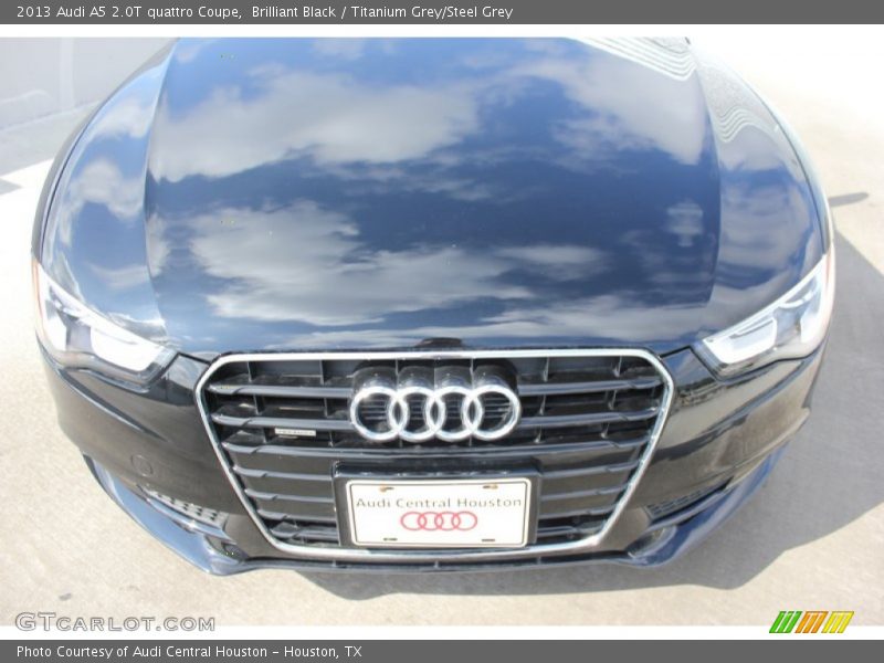 Brilliant Black / Titanium Grey/Steel Grey 2013 Audi A5 2.0T quattro Coupe