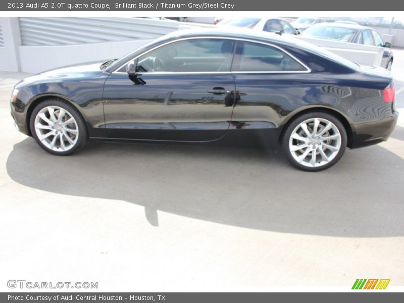 Brilliant Black / Titanium Grey/Steel Grey 2013 Audi A5 2.0T quattro Coupe