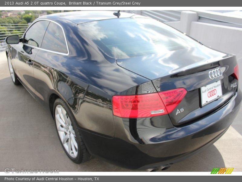 Brilliant Black / Titanium Grey/Steel Grey 2013 Audi A5 2.0T quattro Coupe