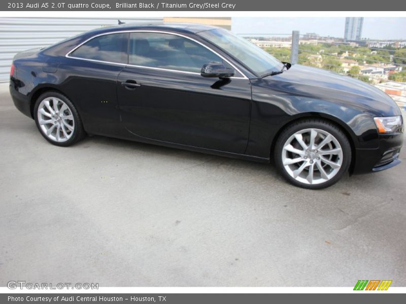Brilliant Black / Titanium Grey/Steel Grey 2013 Audi A5 2.0T quattro Coupe
