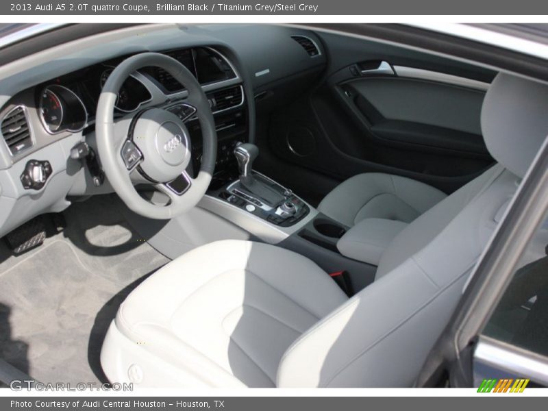 Brilliant Black / Titanium Grey/Steel Grey 2013 Audi A5 2.0T quattro Coupe
