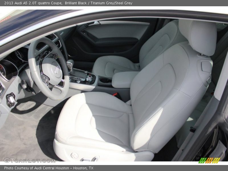 Brilliant Black / Titanium Grey/Steel Grey 2013 Audi A5 2.0T quattro Coupe
